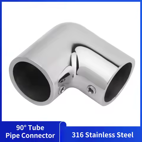 Alastin Boat 2-Way Pipe Fitting Elbow 316 Stainless Steel Pipe Components Marine Hardware Rail Conne