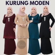 [NEW] Kurung Ironless Moden Potongan Longgar Dan Labuh Jenis Kain Cotton Crepe Raya 2023