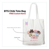 BTS Chibi Tote Bag for Sale Chibi BTS Merchandise/ All Members Custom Name Available
