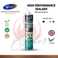 Vtech VT210 High Performance Silicone Sealant Weatherproof Sealant Green Product (Aquarium Sealant)