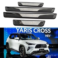 【In stock】Car Accessories Door Sill Plate For Toyota Yaris Cross 2020-2024 Door Sill Strip  ABS Welcome Pedal  Threshold Protection Auto Parts UHFI