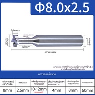 XJL T-slot เหล็กทังสเตนกัดคัตเตอร์ chamfering cutter ปลายคาร์ไบด์ 4 ใบมีดเคลือบนาโน T Slot คัตเตอร์