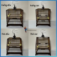 Self-assembled crested bird cage frame, crested bird cage frame made of high-quality peacock ebony w