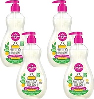 Bottle and Dish Soap by DAPPLE Baby, Hypoallergenic, Plant-Based, Fresh Citrus, 16.9 Fl Oz (Pack of 