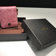 SWEETBURDEN 蠶絲牛皮-信用卡包 洋紅 風琴卡夾 真牛皮 手作