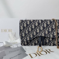 DIOR Saddle WOC老花鏈帶包