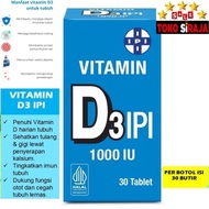 IPI VITAMIN D3 IPI 1000 IU 30 tablet VITAMIN/ FOR BONE HEALTH IMMUNITY & BONE VITAMIN/ IPI VITAMIN D