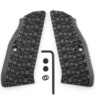 1pair CNC Aluminum Alloy Custom Grips Texture Handle Cover With Screwd Tool for CZ 75 Series CZ 75 SP-01 Shadow 2