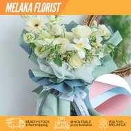 (20PCS) BIG 2 TONE Waterproof Flower Wrapping Paper Bouquet Florist Wrap Wrapper Kertas Pembalut Bun