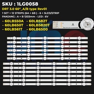 LG 60 Inch TV Backlight 60LB582T 60LB650T 60LB561T 60LB550 60LB5820T 60LB6500 60LB