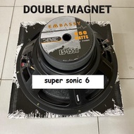 SPEAKER SUBWOOFER EMBASSY 15 INCH DOUBLE MAGNET DAN DOUBLE COIL BARU