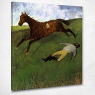Injured Jockey Edgar Degas edg183 Canvas Print