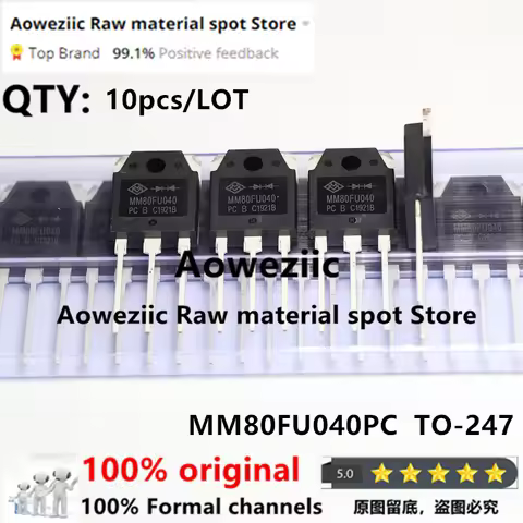 Aoweziic 2024+ 100% New Imported Original MM80FU040PC MM80FU040 TO-247 Fast Recovery Diode 80A 400V