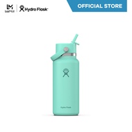 HYDRO FLASK WIDE MOUTH WITH FLEX STRAW CAP 32 OZ กระติกน้ำสูญญากาศ รุ่น 32 OZ เก็บอุณหภูมิ เก็บความร