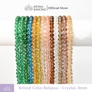 Czech Crystal Beads 8mm Czech Bapau Crystal Grade A Round Beads Per String | Istanakancing.id