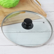 Clear Glass Wok Cover 32/21/18/17/16cm Universal Pan Lid Glass Pot Cover for Kitchen Cooking & Outdo