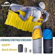 Naturehike CW400/CW700/CW1000 650FP Duck Down Sleeping Bag Winter Warm Outdoor Hiking Ultralight Sle