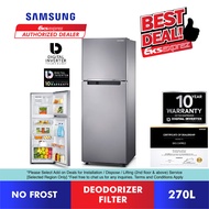 Samsung 2 Door Inverter Fridge 270L RT22FARADSA Top Mount Freezer Refrigerator / Peti Sejuk