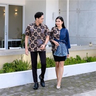 Benang Raja Batik Couple Pria Wanita Kombinasi