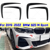 For 2019-2022  BMW G20 M Sport Front Bumper Lip Spoiler Fog Lamp Cover Trim 318i 320i 325i 330i 330d