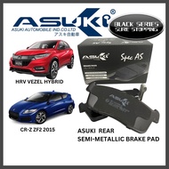 ASUKI REAR Brake Pad Honda HRV 1.5 2014 VEZEL HYBRID CRZ ZF2 HRV RU1 HRV RU3 High Quality Spare Part