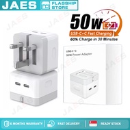 50W Dual USB C Fast Charger【SG Stock】Compatible 17 16 15 14 13 12 11 Pad Tablets 40W Dynamic Power A