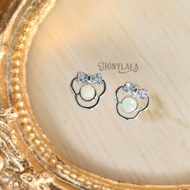 ER77 Opo Natural Gem Genuine Earrings Can Be Sized | Buy Plus A Leather Box Decorated With Accessori