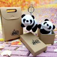 keychain plushie cny gift Chengdu Panda Base Souvenir Pocket Standing Panda Doll Keychain Loket Main