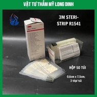 1 BOX of 50 PIECES R1541 Steri-Strip leather suture replacement patch 3M 6mm x 75mm (1/4IN x 3IN)