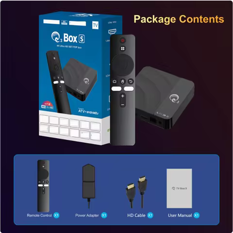 Q3 Smart Set-Top Box Android 16 Allwinner H313 Mali-G31 WiFi6 1GB RAM 8G Flash H.265 HEVC HDR10 4K G