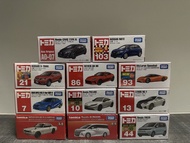 (11盒不散賣) tomica Toyota Alphard No.43 Honda Freed No.44 Nissan X Trail No.21 Nissan Note No.103 McLar
