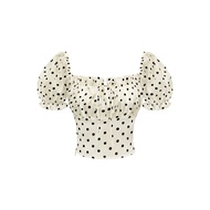 [MÙA HÈ 2025] Áo chấm bi cổ vuông tay phồng ARCHY -