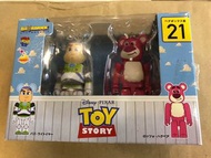 Happy kuji 一番 一番賞 bearbrick 100% Toy Story box set 巴斯光年 lotso 勞蘇 