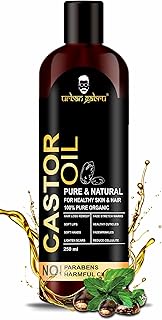 UrbanGabru Cold Pressed Castor Oil for hair growth, dry skin -100% Pure organic 250 ml