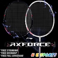 LINING AXFORCE CANNON 李宁雷霆小钢炮 BADMINTON RACKET 4UG5 32LBS (Free Full Cover Single Bag & Overgrip & S