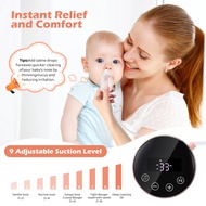 Baby Electric Nasal Aspirator 9-Speed Adjustment Large Capacity Battery Rechargeable Automatic Nasal