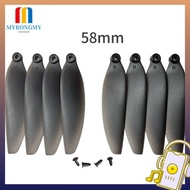 MYRONGMY Folding Propeller Blades, Black Plastic Remote Control Drone Parts, 58mm/66mm Universal Qua