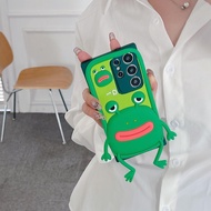 for Samsung S25/24/23/22 Ultra Silicone Cute Long-legged Frog S25 Plus Creative A23/75/41 Full Cover