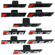 Front grille logo sticker for Audi SQ3 SQ5 SQ7 SQ8 letter badge front emblem ABS decoration modifica
