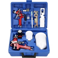 Paint Spray Gun H827+H2000 Toolbox Set 2 Pieces Pack Pneumatic Spray Paint Gun Woodworking