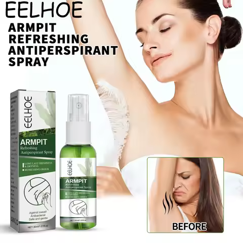 EELHOE Body Deodorant Spray Refreshing Armpit Anti-perspirant Lasting Fresh Fragrance Non-irritating