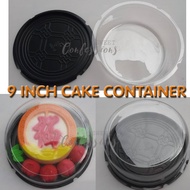 10pcs of 9 inch cake box / cake container / jelly plastic storage box / round transparent box