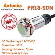 [KOREA]Autonics Proximity Sensor PR18-5DN NPN Normally Open M18 x 5mm Sensing Distance DC 3-wire typ