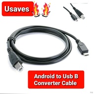 Micro USB to USB Type B Host OTG Adapter Cable For Printer Scanner Hard Disk