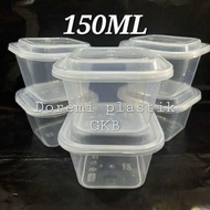 [ Contents 25 Pcs ] Thinwall Square Mini 150ml Square Pudding Cup/ 150ml Sauce Container 150ml