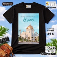 BRUNEI Souvenir T-SHIRT BRUNEI 5TAG made of 24s combed cotton