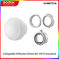 Godox ML-CD15 Silica Gel Diffusion Dome Kit Ball lampshade softbox for ML30 ML30BI ML60 ML60BI V1 V1