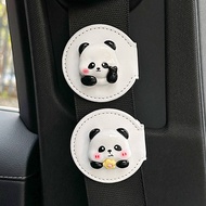 Cute Panda Car Children's Seat Belt Tension Regulator Anti-Strangulation Neck Universal Fixed Lock S