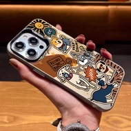 For Poco M6 M4 M3 Pro M7 C65 C75 C85 C71 F3 Cartoon Animal Combination Graffiti Couple Phone Case Pr