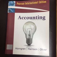 Accounting Pearson International Edition - Horngren Harrison Oliver